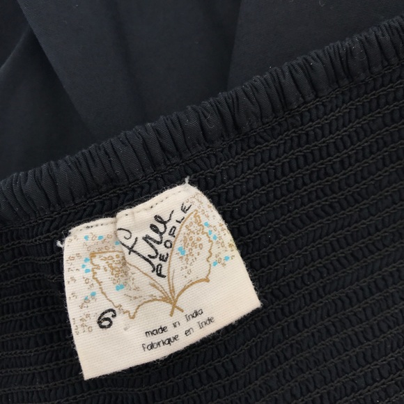 FREE PEOPLE | Black Gold Mini Dress - Picture 6 of 6